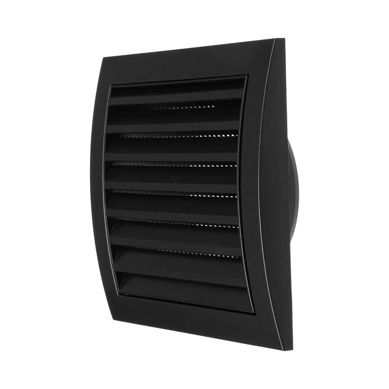 Repa Market 4 Inch Anthracite Dryer Vent Hood/Duct Cover for Walls or Ceiling/ABS Plastic Louvered Air Grille with Built-In Mesh Screen/Exhaust and Dryer Vent Covers for Indoor & Outdoor Use - Image 1